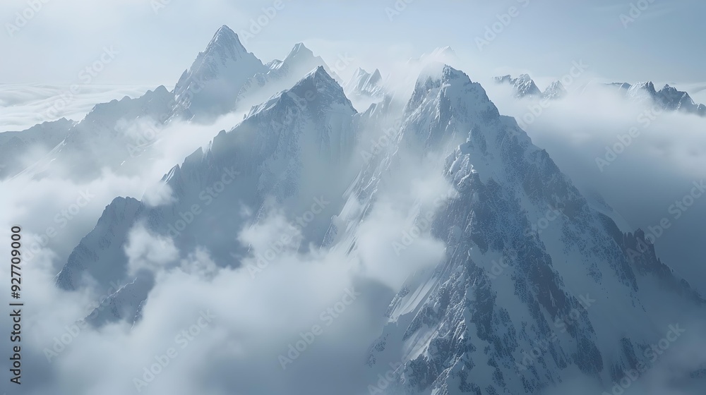 The peaks are covered with eternal snow The peaks are covered with eternal snow