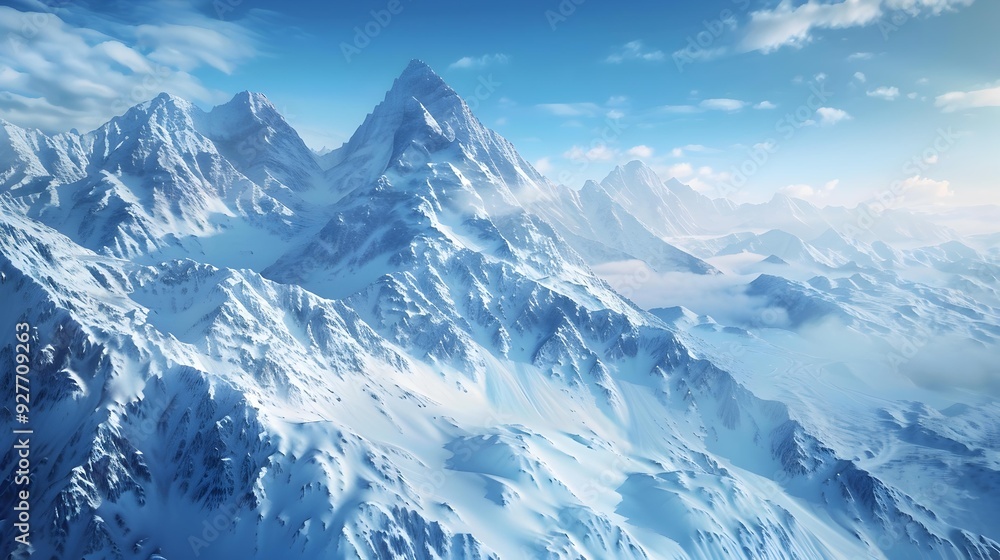 The peaks are surrounded by silent silence The peaks are surrounded by silent silence