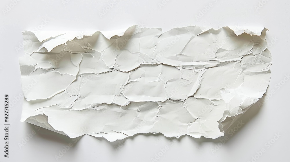 Note paper examined against white backdrop Note paper examined against white backdrop
