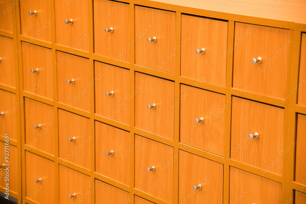 Wooden library card catalog cabinets Wooden library card catalog cabinets