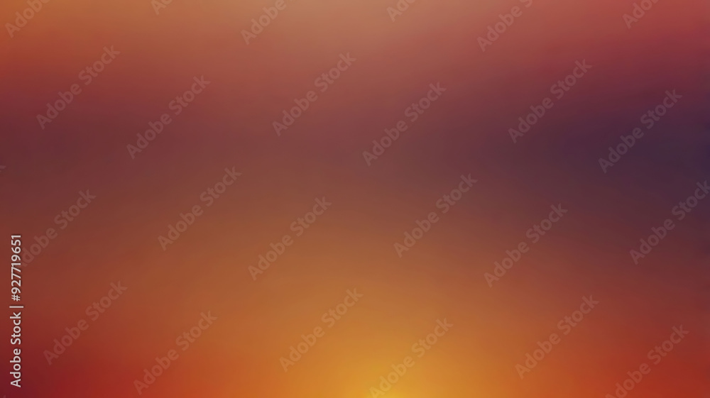Naklejka premium Warm sunset gradient banner background with smooth, blended