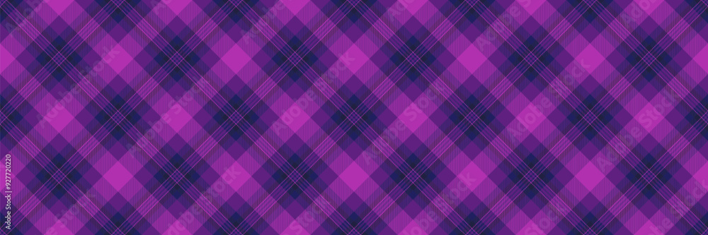 Pop pattern background check, knot texture vector seamless. Strip fabric tartan textile plaid in violet and purple colors. Pop pattern background check, knot texture vector seamless. Strip fabric tartan textile plaid in violet and purple colors.