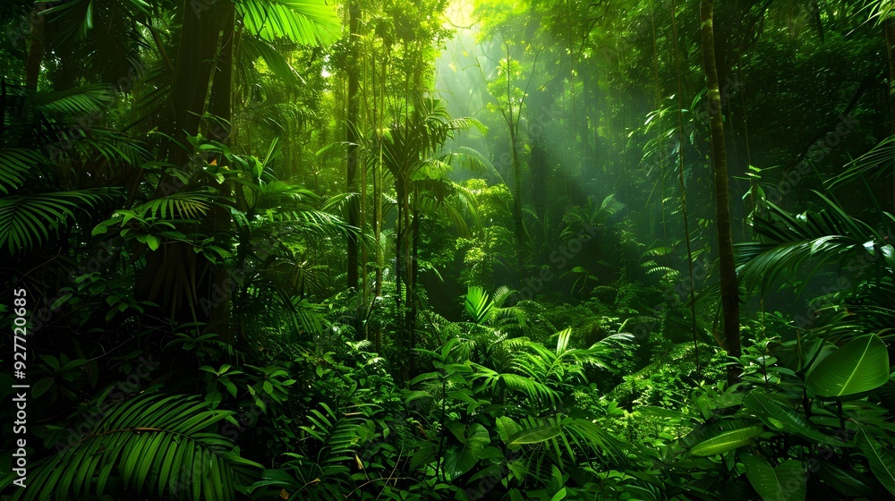 The tropical greenery of the amazon is rich The tropical greenery of the amazon is rich