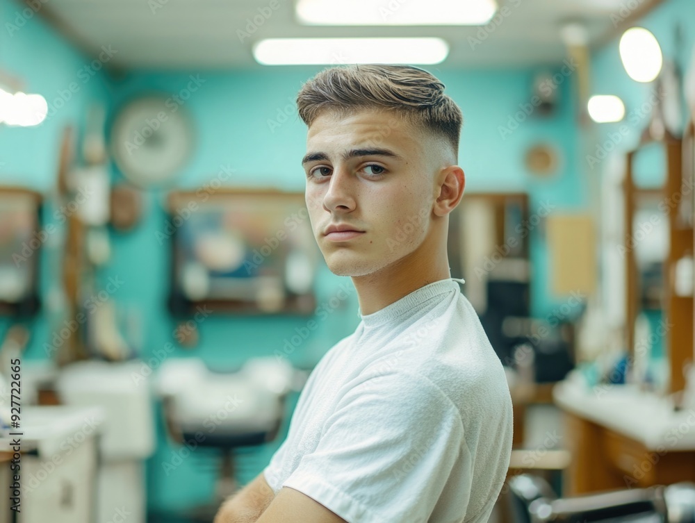 Fototapeta premium Barber Shop Customer
