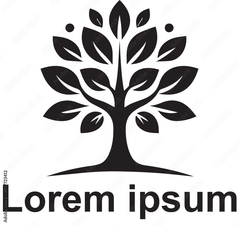 Obraz premium vector tree logo design 