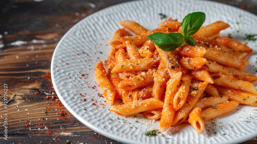 Penne rigate with tomato sauce Background information Penne rigate with tomato sauce Background information