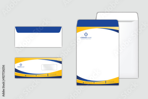 Corporate Envelope Design Template set photo