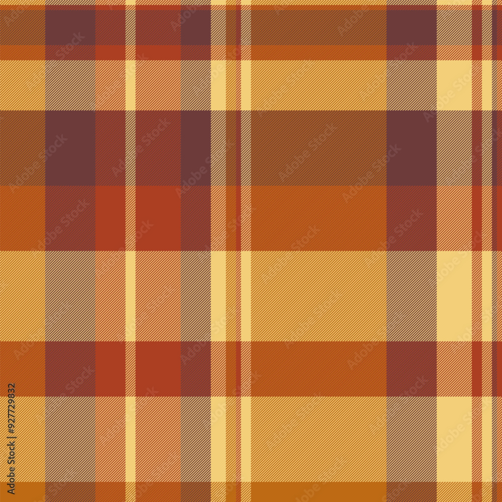 Mens shirt background check texture, event seamless tartan vector. Faded pattern plaid textile fabric in red and amber colors. Mens shirt background check texture, event seamless tartan vector. Faded pattern plaid textile fabric in red and amber colors.