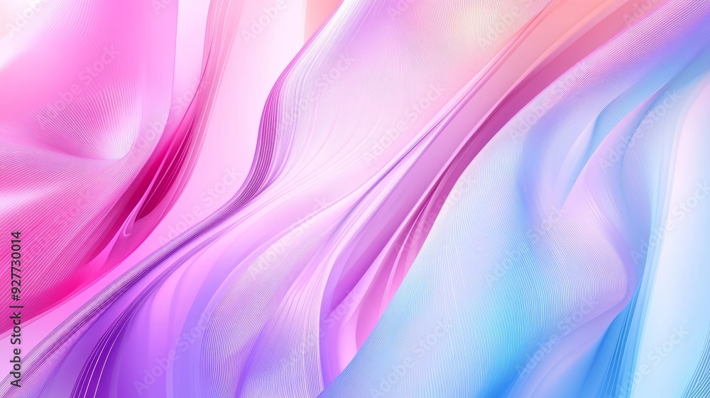 Obraz premium Light Pink, Blue vector template with lines. Brand new colorful illustration with bent lines. Best design for your ad, poster, banner. 