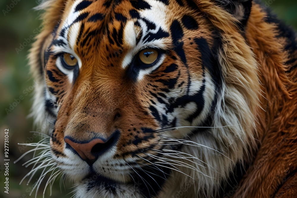 Naklejka premium tiger, bengal tiger, india, animal wildlife, animal, animal themes, animals in the wild, forest, photography, asia, majestic, wildlife reserve, big cat, animal head, safari, nature, close-up, awe, fro