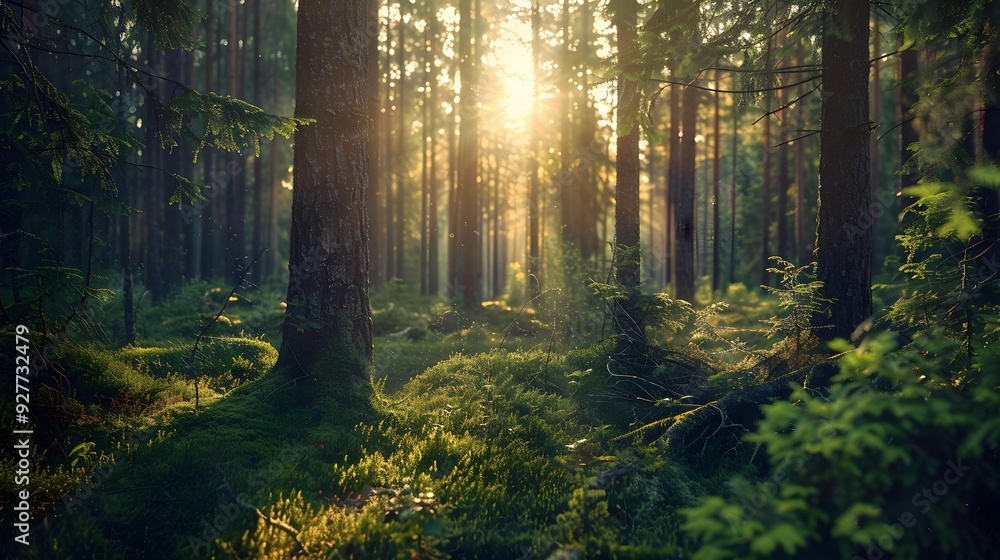 The finnish forest where you can see rare The finnish forest where you can see rare
