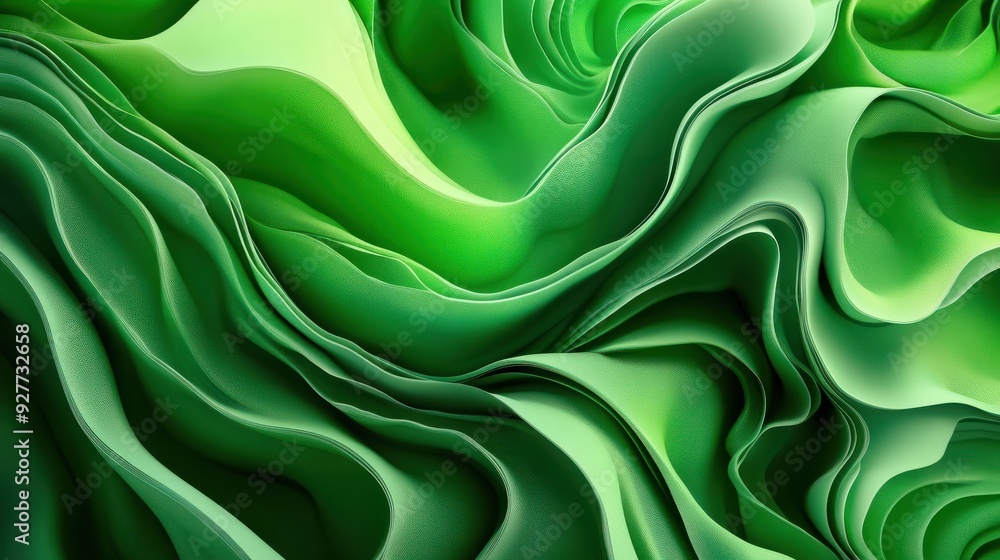 Obraz premium save the green planet, abstract organic background in green color