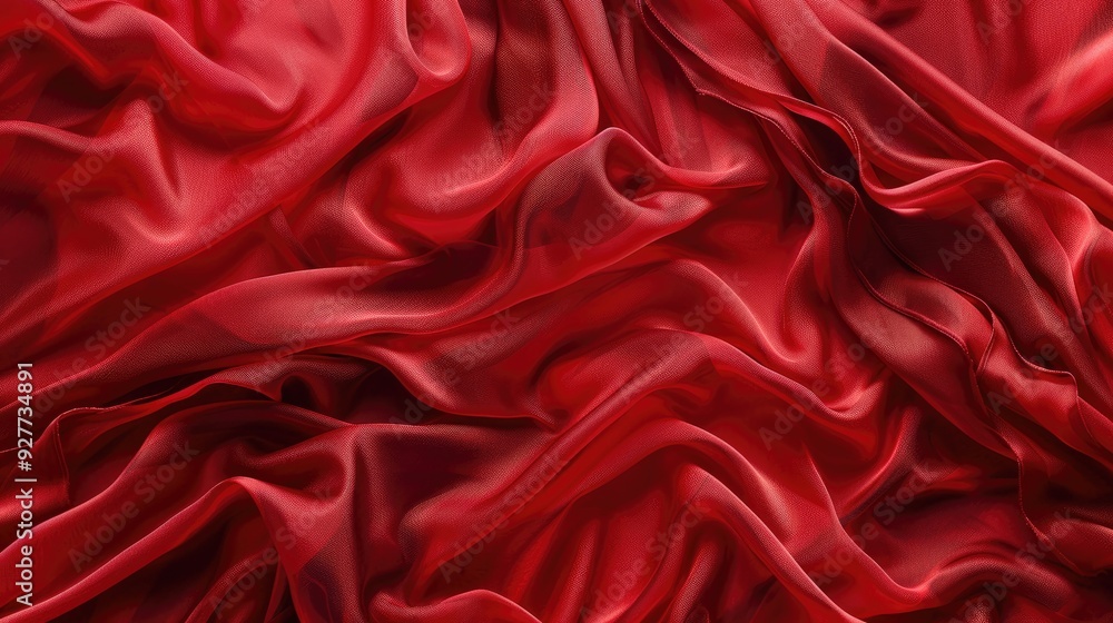 Red silk fabric with varying stripe sizes for collection background pattern Red silk fabric with varying stripe sizes for collection background pattern