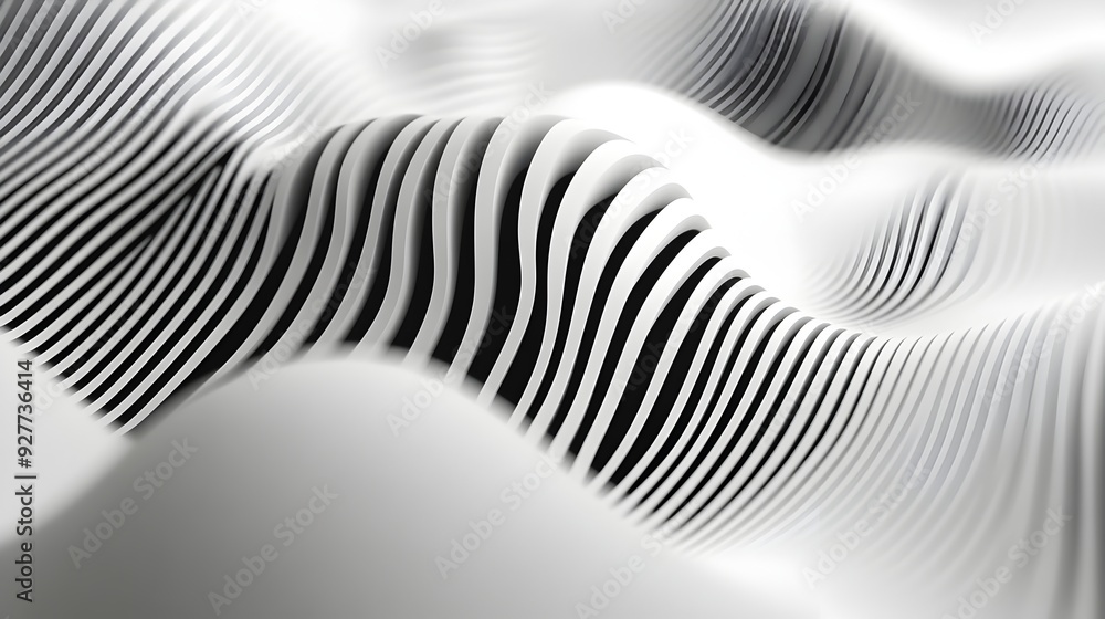 Monochromatic Geometric Abstract Lines with Minimalistic Streamlined Digital Design Monochromatic Geometric Abstract Lines with Minimalistic Streamlined Digital Design