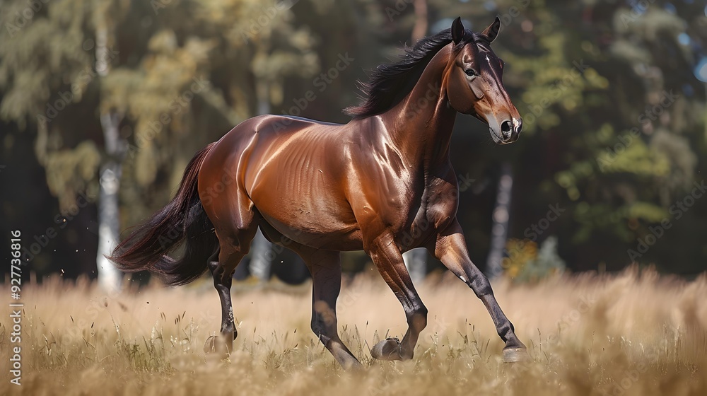 Obraz premium Kushum horses with their elegant bodies and graceful