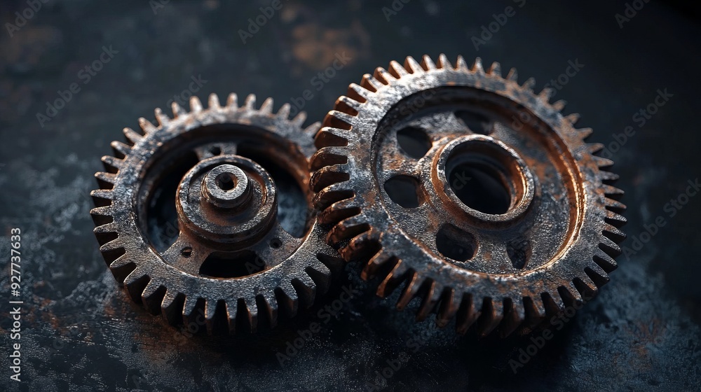 Old vehicle gear set. industrial gear wheels -- Old vehicle gear set. industrial gear wheels --