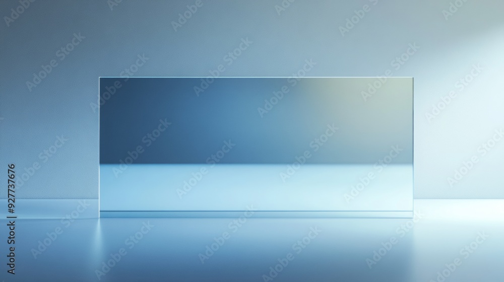 Obraz premium Large glass layer for architecture, on natural background.