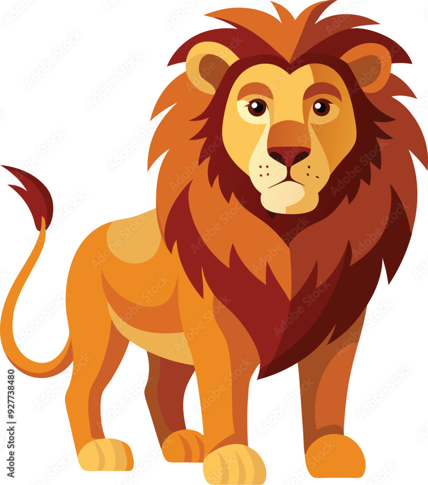 Obraz premium Royal king lion crown symbols. Elegant gold Leo animal logo. Premium luxury brand identity icon set. Vector illustration.