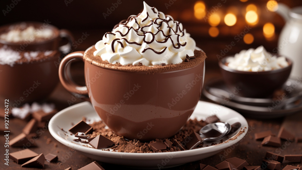 cup of coffee with chocolate cup of coffee with chocolate