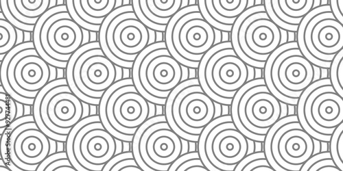 Vector abstract traditional geometric overlapping creative wave circle minimal lapping textile round vector texture. white fabric element repeat swirl geometrical background.