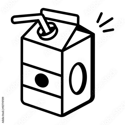 A doodle style icon of juice 