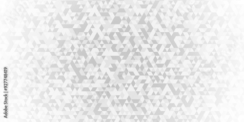  Abstract geometric background vector seamless technology gray and white background. Abstract geometric pattern gray Polygon Mosaic triangle, business and corporate background.