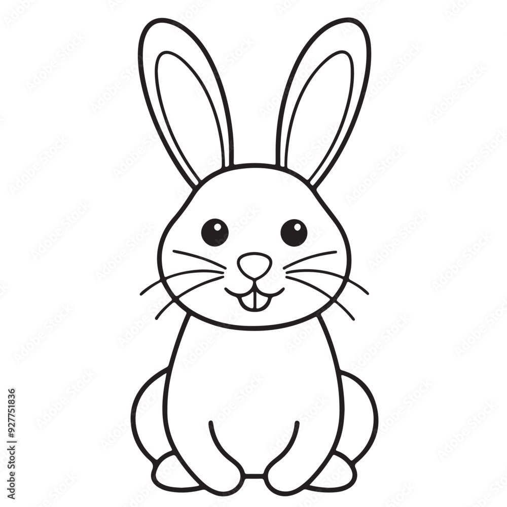 Adobe IlluCute kawaii bunny and baby cartoon character coloring page vector illustration. Pet animal, mothers day colouring page for kidsstrator Artwork. Adobe IlluCute kawaii bunny and baby cartoon character coloring page vector illustration. Pet animal, mothers day colouring page for kidsstrator Artwork.