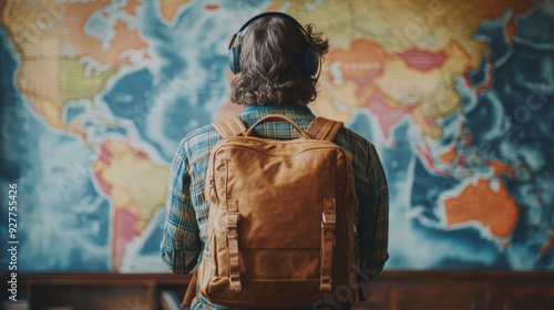 A remote freelancer walks through the city with a laptop, combining work and travel.