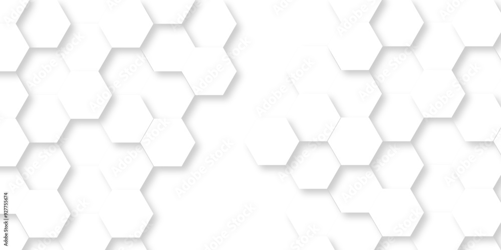Abstract White Hexagonal Background. Luxury White Pattern. Vector Illustration. 3D Futuristic abstract honeycomb mosaic white background. geometric mesh cell texture. modern futuristic wallpaper. Abstract White Hexagonal Background. Luxury White Pattern. Vector Illustration. 3D Futuristic abstract honeycomb mosaic white background. geometric mesh cell texture. modern futuristic wallpaper.