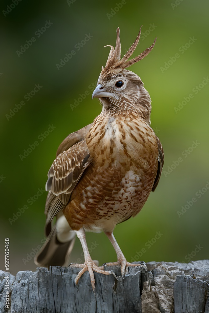 Fototapeta premium Andean Cock-of-the-rock Bird Perched on a Branch in Nature, Photo Realistic, Wallpaper, Cover and Screen for Smartphone, Cell Phone, Computer, Laptop, 9:16 and 16:9 Format
