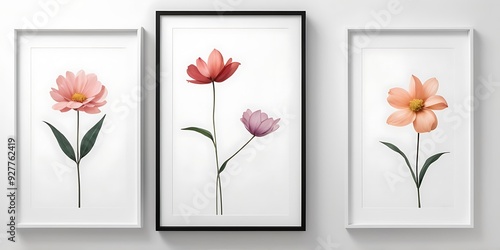 Painting and Picture Frame, art picture on wall and decorating living room