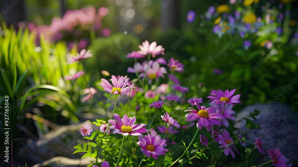 Wonderful gardens with an abundance of flowering plants Wonderful gardens with an abundance of flowering plants