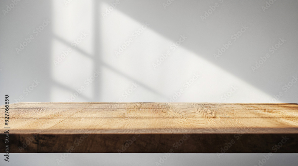 Bright wooden texture table with white background Bright wooden texture table with white background