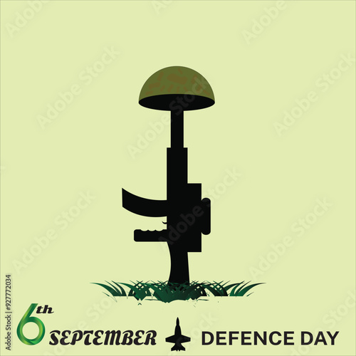 6 september defence day poster,card,template with beautiful illustrations