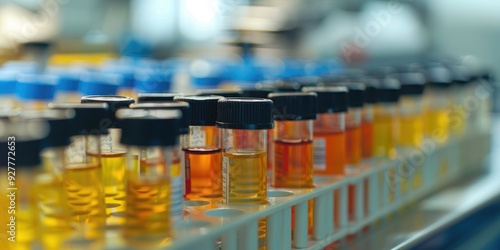 Wallpaper Mural Microtubes containing biological samples in a forensic laboratory for DNA analysis Torontodigital.ca