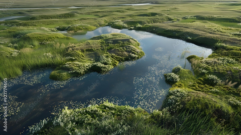 Tundra mighty expanses stretching to the horizon Tundra mighty expanses stretching to the horizon