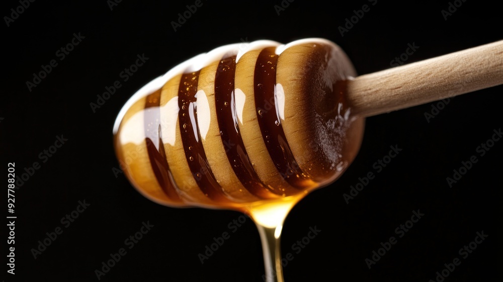 Golden Honey Dripping from a Dipper Golden Honey Dripping from a Dipper