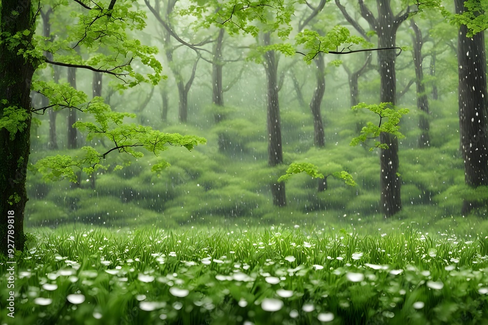 Fototapeta premium spring in the forest