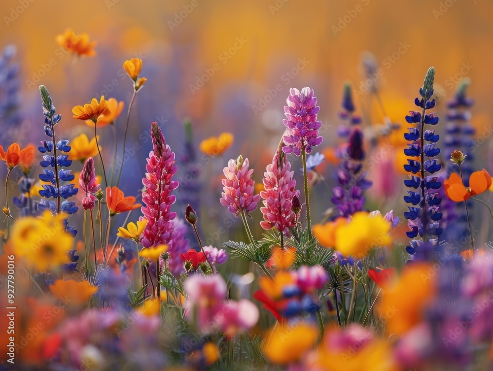 Colorful Wildflowers in a Meadow