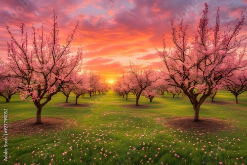 Wallpaper Mural sunset in the field Torontodigital.ca