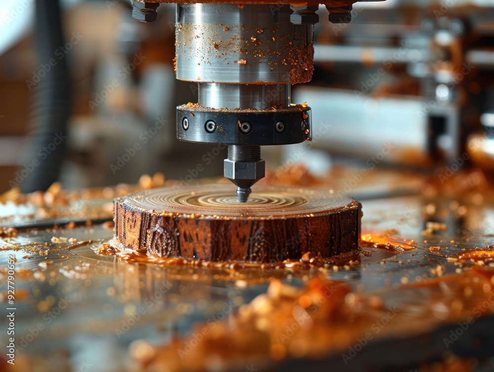 Woodworking Machine in Action