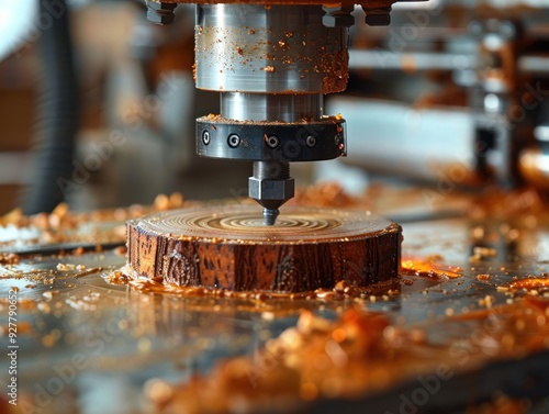 Woodworking Machine in Action