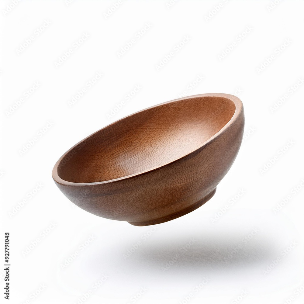 Bowl floating in the air, isolated on white background Bowl floating in the air, isolated on white background