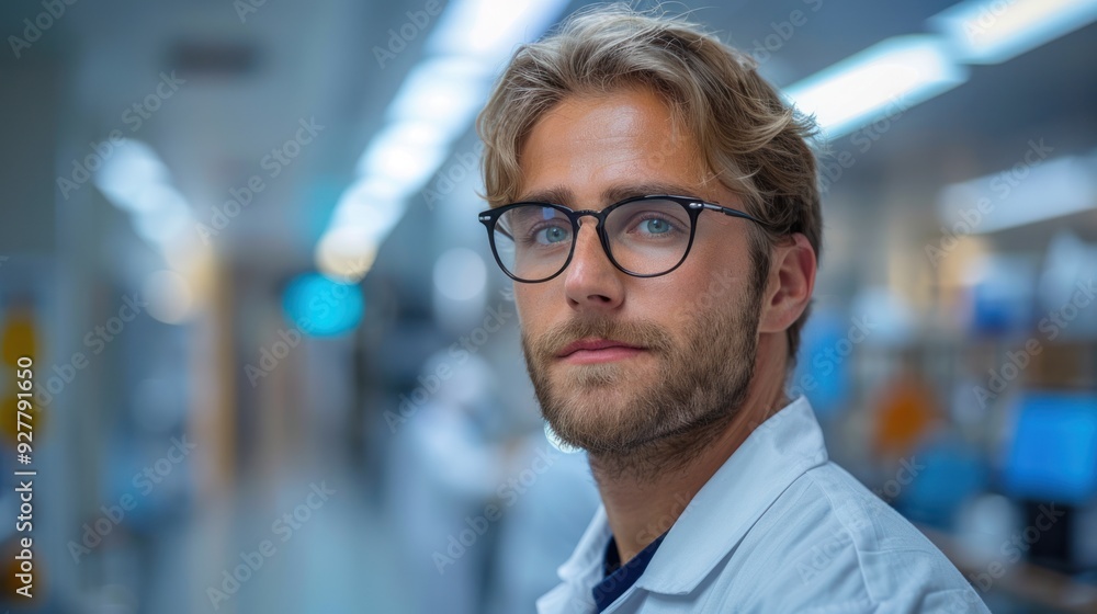 Portrait of a Scientist in a Lab