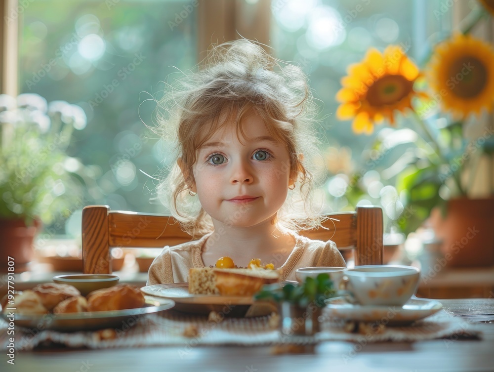 Little Girl Enjoying a Sweet Treat