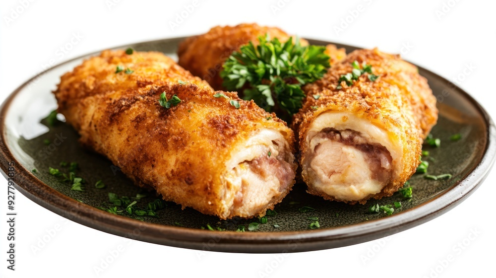 Crispy Chicken Cordon Bleu Rolls Crispy Chicken Cordon Bleu Rolls