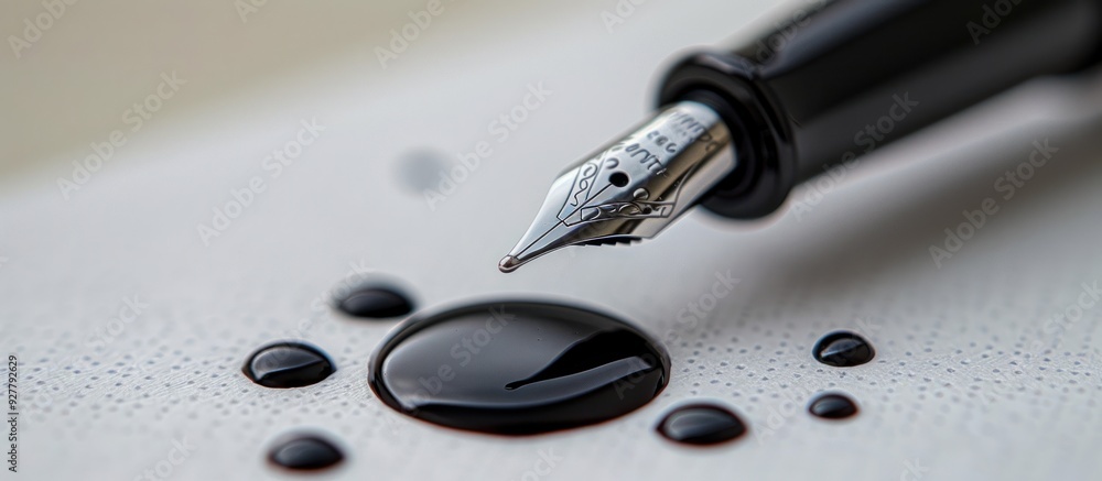 Ink Drops and Fountain Pen