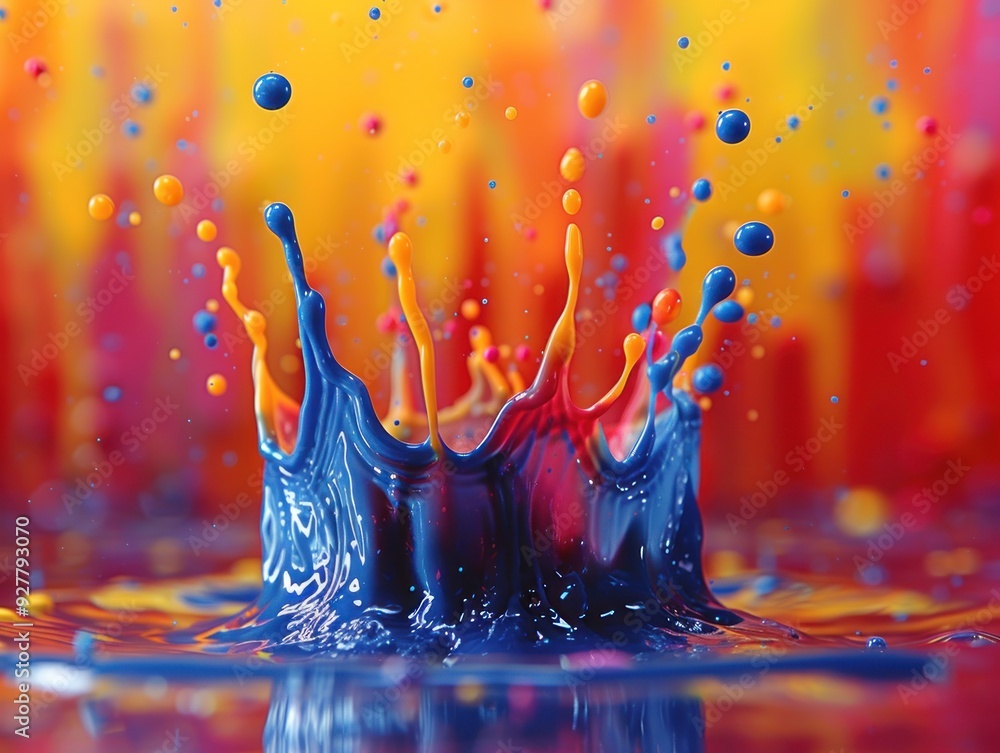 Colorful Liquid Splash