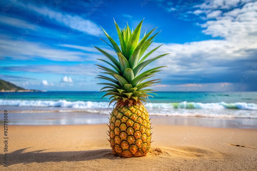 pineapple on the beach pineapple on the beach