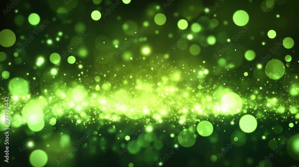 green Christmas glitter light abstract background green Christmas glitter light abstract background